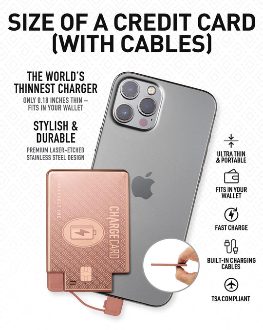 (Rose Gold): The Credit Card-Sized Portable Charger banner
