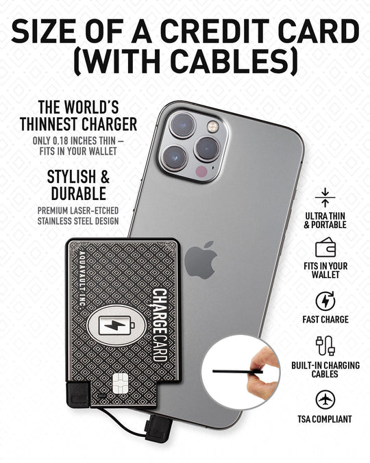 (Black): The Credit Card-Sized Portable Charger banner